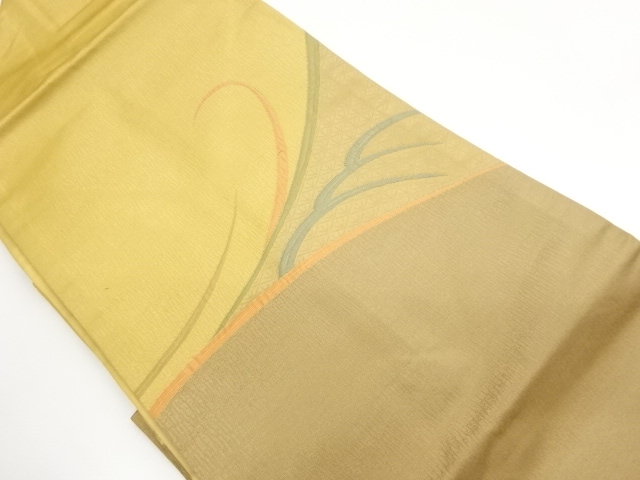 抽象線模様織出し名古屋帯